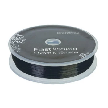 Elastiksnor, 1 mm, 15 m